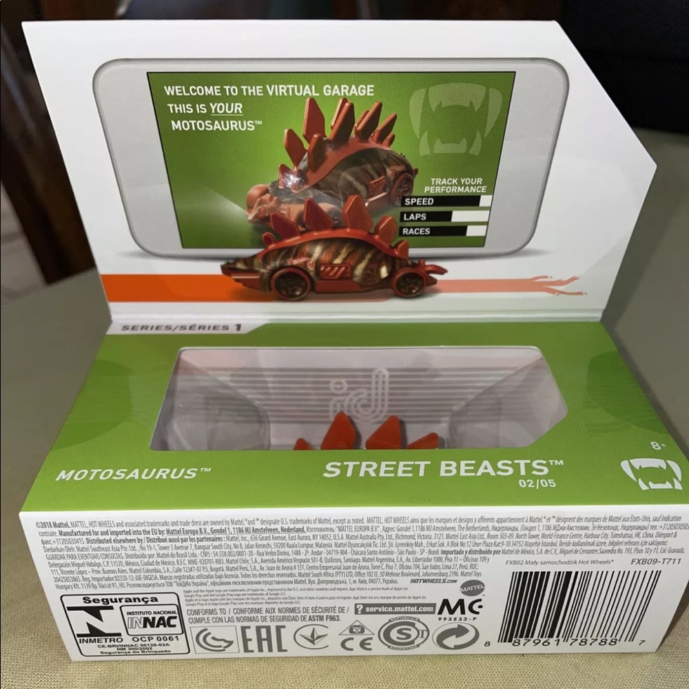 SOLD Hot Wheels id Motosaurus Street Beasts Series 1 #2/5 App Racer - Picture 2 of 6